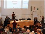 La Sovrintendente Nicoletta Minnei durante la presentazione del Rapporto sull’indagine PISA 2015