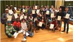 Foto di gruppo con l’assessora Stocker al termine della cerimonia Foto: USP-Anne Savio