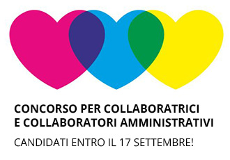 CONCORSO PER COLLABORATRICI E COLLABORATORI AMMINISTRATIVI - Candidati entro il 17 settembre!