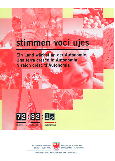 STIMMEN - VOCI - UJES. Una terra cresce in autonomia