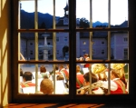 Besondere Kulisse: Im Innenhof von Schloss Wolfsthurn gibt die Musikkapelle Jaufental am Donnerstag ein Konzert (Foto: Landesmuseum für Jagd und Fischerei)