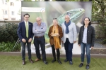 (v.l.n.r.): Vito Zingerle (Museumsdirektor), Francesco Bellù (wissenschaftlicher Leiter von Bresadola), Karin Dalla Torre (Abteilungsdirektorin), Renato Bonsignori (Präsident von Bresadola Bozen) und Petra Mair (Naturmuseum).