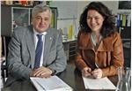 LR Florian Mussner und LHStvin Ingrid Felipe beim Arbeitstreffen in Innsbruck (FOTO: Land Tirol/Aigner)