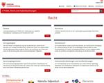 Screenshot der neuen Webseite "Recht" der Landesverwaltung./Foto LPA 