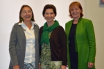 (v.l.n.r.) Landesrätin Christine Baur aus Tirol, Bundesfrauenministerin Gabriele Heinisch-Hosek und Landesrätin Martha Stocker bei der Landesfrauenreferentinnenkonferenz in Innsbruck