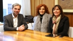 LR Arnold Schuler mit Luisa Zappini und Sabrina De Camillis