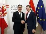 Euregio, Autonomie und die Makroregion Alpen waren Gesprächsthema beim Treffen zwischen Arno Kompatscher und Außenminister Sebastian Kurz