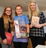 Die Südtiroler Teilnehmerinnen: (v.l.n.r.) Vera Kofler von der Fachschule Neumarkt, Andrea Gurschler von der Fachschule Kortsch und Bettina Wiedenhofer von der Fachschule Frankenberg. Foto: LPA 