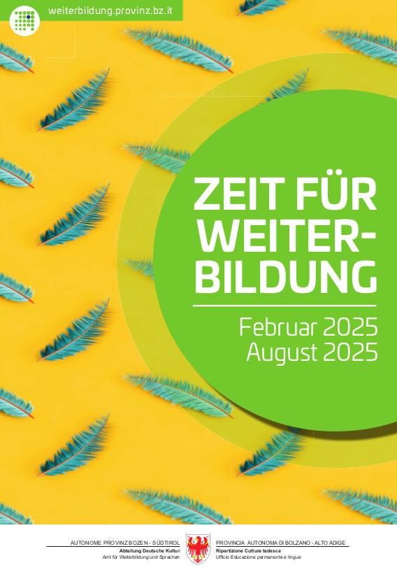 Frühjahrsbroschüre "Zeit für Weiterbildung" Februar 2025 - August 2025