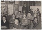 Scuola elementare a La Villa in Badia, anno scolastico 1954/55 Foto: Franz Vittur, Archivio Museum Ladin 