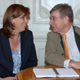Landesrätin Sabina Kasslatter Mur mit dem bayerischen Wissenschaftsminister Thomas Goppel.