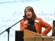 La relatrice Petra Küspert nel corso del suo intervento al convegno sulle discalculie