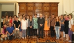 Foto di gruppo dei partecipanti con il Ministro della Cultura catalana, Ferran Mascarell