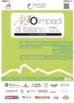 Il manifesto della IV edizione delle Olimpiadi di italiano L2 – Alto Adige 