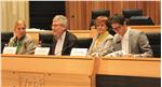L’assessora Stocker ha presentato il masterplan del settore IT dell’Azienda sanitaria ai consiglieri provinciali Da sin: Andrea Kdolsky, Thomas Schael, l’assessora Martha Stocker e Christian Steurer 