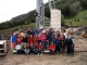 La scolaresca in visita al cantiere di S. Pietro in Valle Aurina lungo il torrente Steinerbach