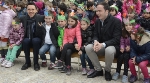 Gli assessori provinciali all’istruzione Christian Tommasini (sx) e Philipp Achammer (dx) all’inaugurazione della Scuola primaria "Alexander Langer" al quartiere Firmian a Bolzano (Foto: USP/M.Diquirico)