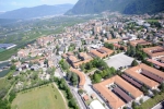 Foto dall’alto dell’abitato di Laives