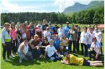 Foto di gruppo con l’assessora Stocker al termine della manifestazione sportiva Foto: USP - Anne Savio