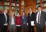 Aussprache mit Ministerin Lorenzin (dritte von links): LH Ugo Rossi, LRin Donata Borgonovo Re, LRin Martha Stocker, LH Arno Kompatscher und der Abgeordnete Albrecht Plangger. Foto: LPA/Schwienbacher.