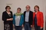 Pflege- und Sozialberufe im Fokus: v.l.n.r.: Paola Nesler, Marta von Wohlgemuth, Robert Peer, Martha Stocker