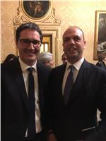 Zu einer Aussprache über die Flüchtlingsfrage ist Landeshauptmann Kompatscher heute mit Innenminister Alfano zusammengekommen - Foto: LPA