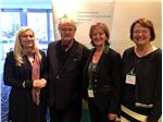 Landesrätin Martha Stocker (3.v.l.) mit Ministerin Melanie Huml, MEP Elmar Brok und der Organisatorin des Gesundheitskongresses Claudia Künig in München